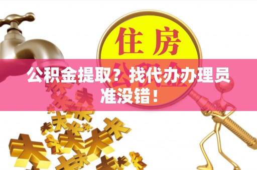 爱民公积金提取？找代办办理员准没错！