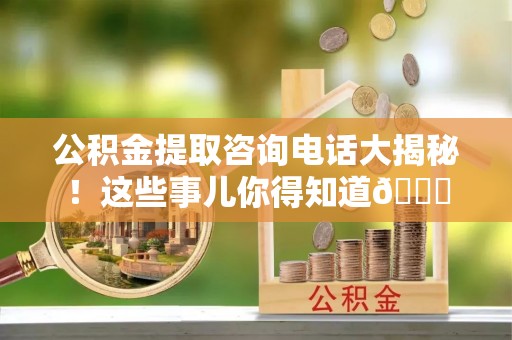 爱民公积金提取咨询电话大揭秘！这些事儿你得知道😎