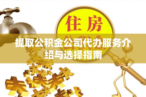 爱民提取公积金公司代办服务介绍与选择指南